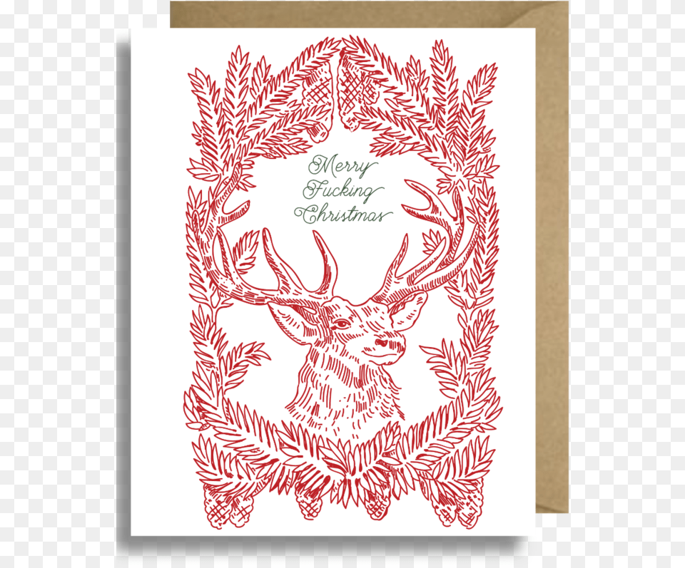 Merry 39effin Christmas Motif, Animal, Deer, Mammal, Wildlife Png Image