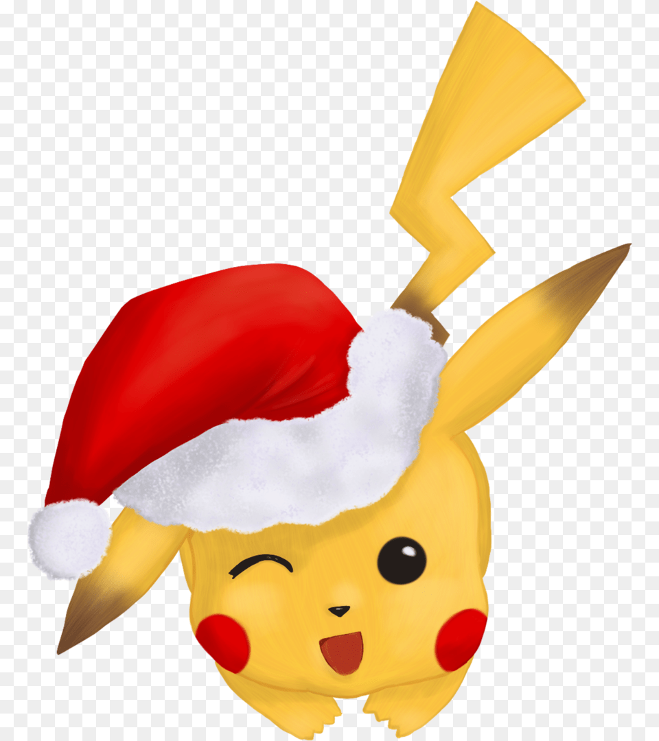 Merry By Meganelf On Pokemon Pikachu Christmas, Plush, Toy, Animal, Beak Png Image