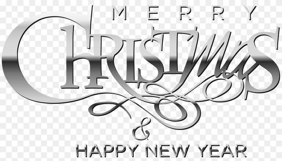 Merry Christmas 2018 And Happy New Year Merry Christmas And Happy New Year, Calligraphy, Handwriting, Text Png Image