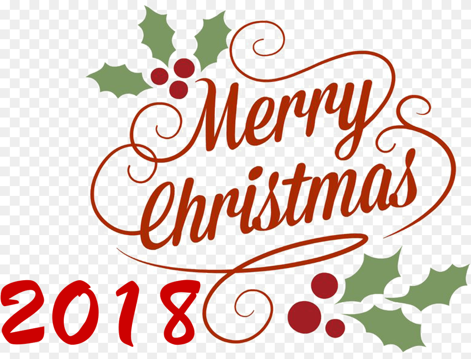 Merry Christmas 2018 Transparent Merry Christmas 2018 Transparent, Text, Dynamite, Weapon Png Image