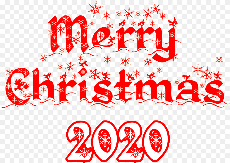 Merry Christmas 2020 Text Logo Background Calligraphy Free Transparent Png