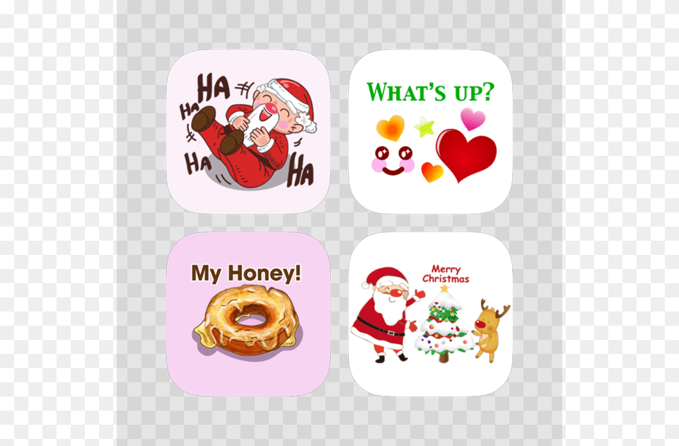 Merry Christmas Amp Happy New Year 4 Cartoon, Baby, Person, Food, Sweets Free Png