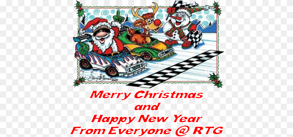Merry Christmas Amp Happy New Year From Rtg New London Waterford Speedbowl, Publication, Book, Comics, Advertisement Png