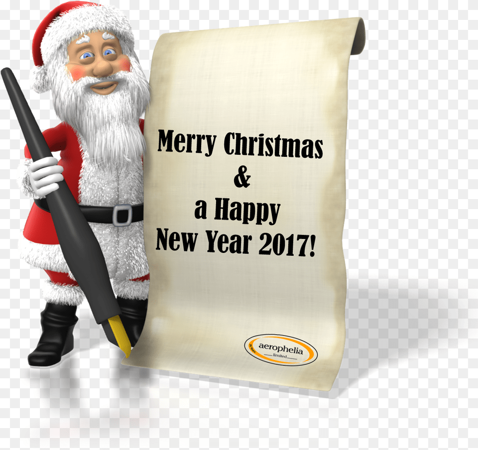 Merry Christmas And A Happy New Year 2017 Friggin Santa Claus, Baby, People, Person, Face Free Transparent Png