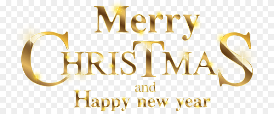 Merry Christmas And Happy New Year 2019, Treasure, Text, Gold Free Png Download
