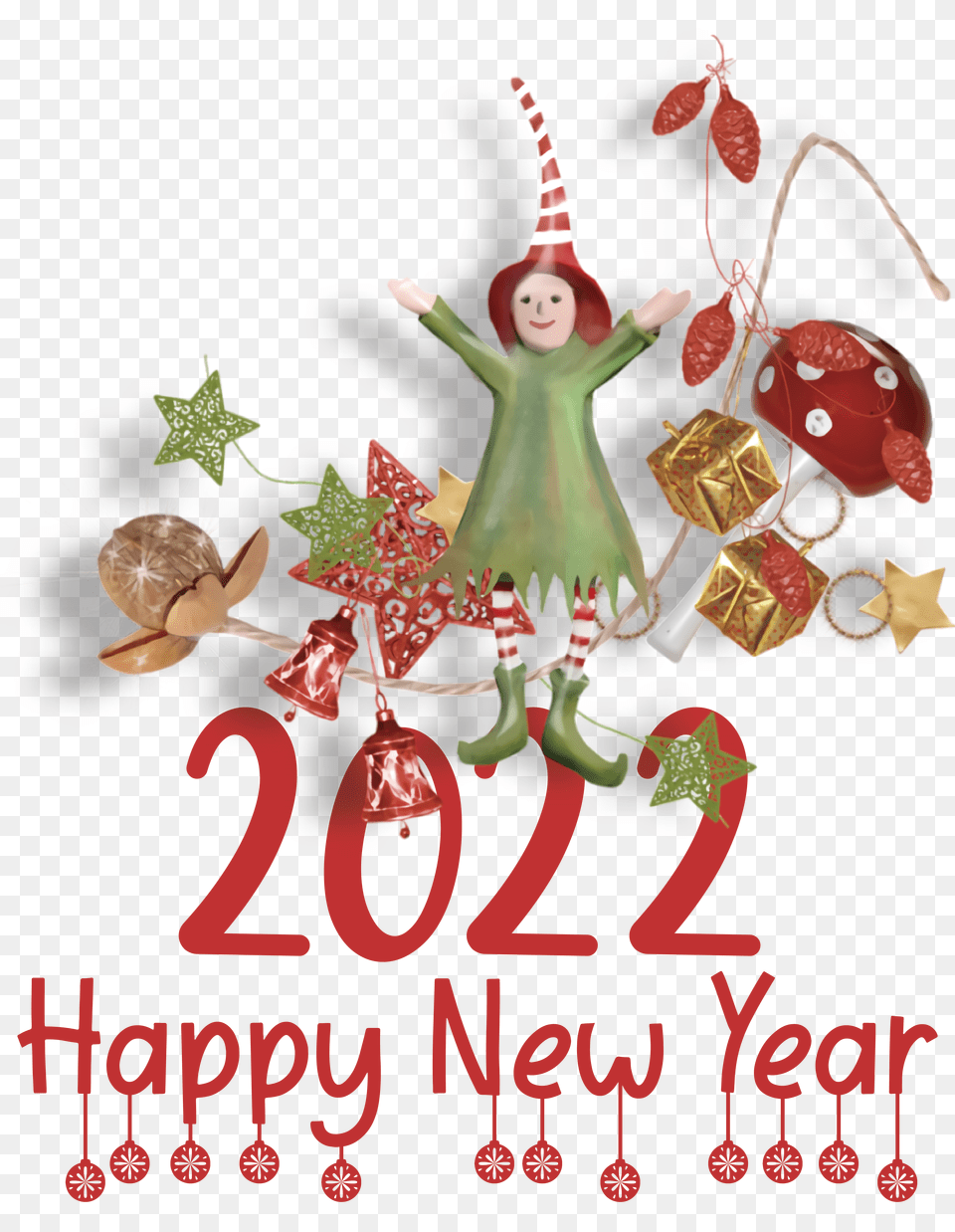 Merry Christmas And Happy New Year 2022 New Year Bauble For New Year, People, Person, Advertisement, Face Png Image