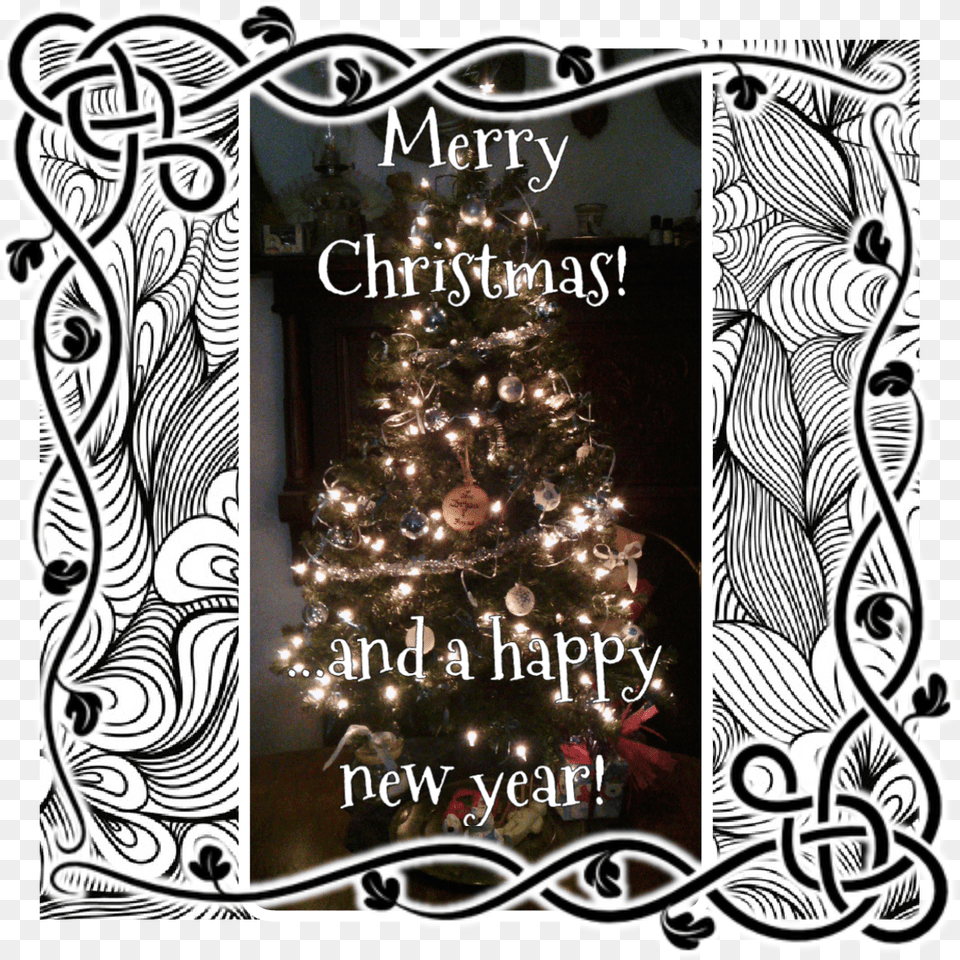 Merry Christmas And Happy New Year, Christmas Decorations, Festival, Christmas Tree Free Png Download