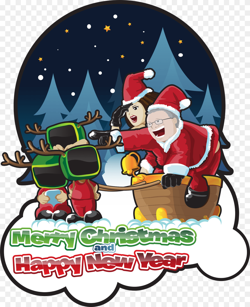 Merry Christmas And Happy New Year Clip Arts Merry Christmas And Happy New Year Clipart, Outdoors, Baby, Person, Nature Free Png