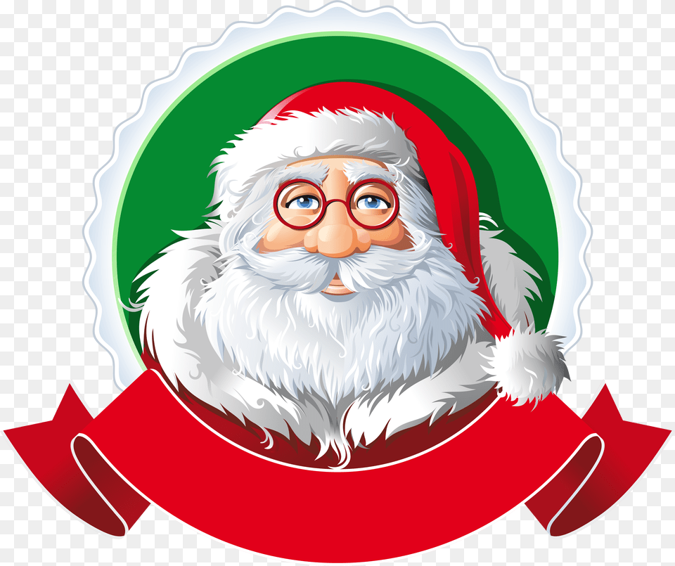 Merry Christmas Banner Santa Claus Banner, Elf, Logo Free Png