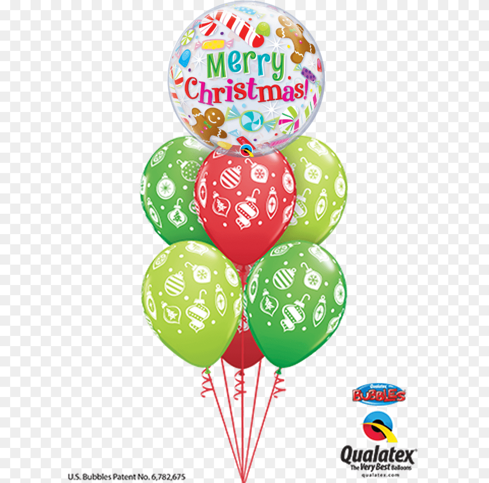 Merry Christmas Bubble Balloon Bouquet Bouquet Balloon Birthday Flowers Free Png