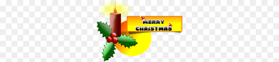 Merry Christmas Card Clip Art, Dynamite, Weapon, Candle Free Transparent Png