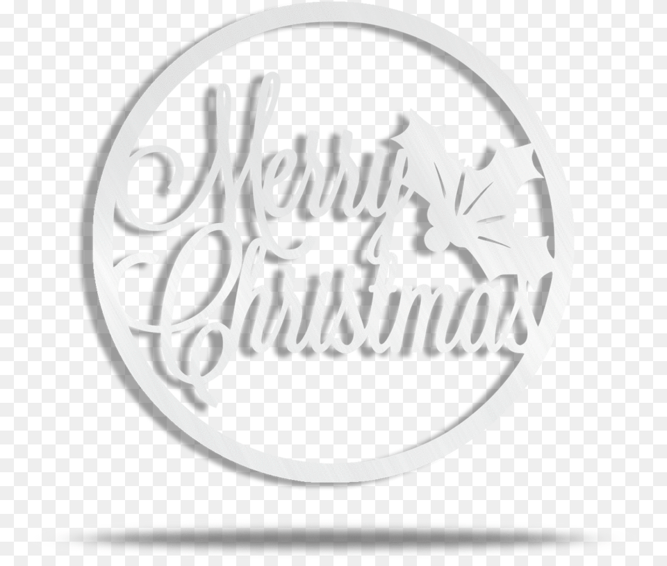 Merry Christmas Circle Steel Wall Sign U2013 Lakewood Metal Calligraphy, Logo, Text Free Transparent Png