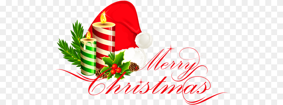 Merry Christmas Deco With Santa Hat Christmas Text Letters To The Fate Bound, Clothing, Mail, Greeting Card, Envelope Free Png Download