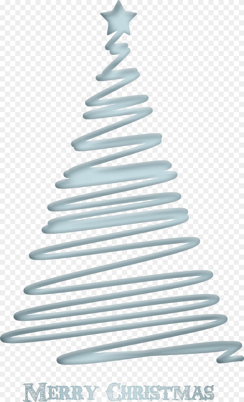 Merry Christmas Decorative Tree Merry Christmas Blue, Coil, Spiral Free Png