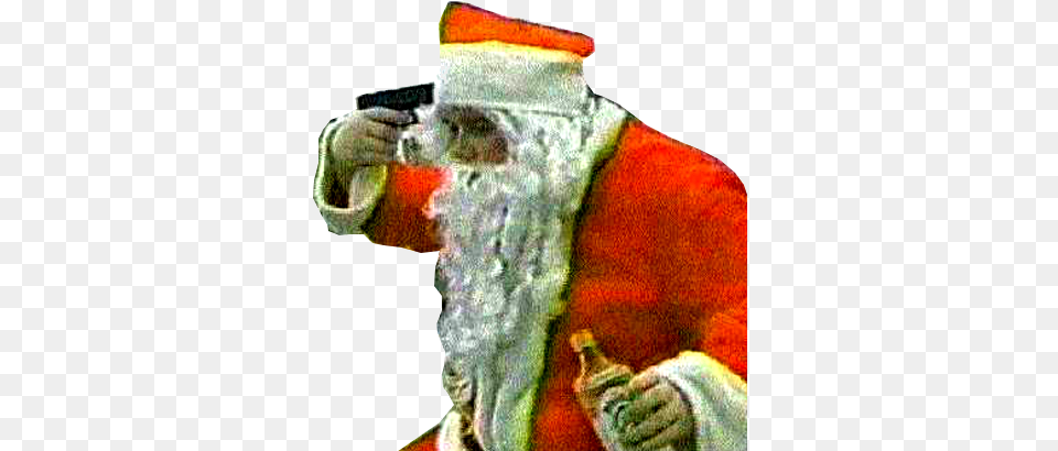Merry Christmas Drunk Santa Suicide Holidays Gun Drunk Santa With Gun, Baby, Person, Festival Png