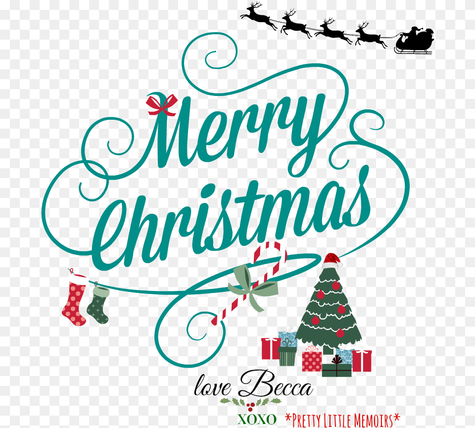 Merry Christmas Everyone Calligraphy, Envelope, Greeting Card, Mail, Christmas Decorations Free Png Download