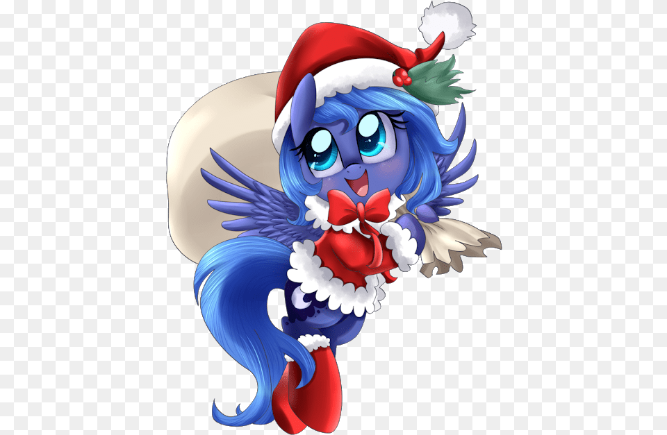 Merry Christmas Everyone I Went Ahead And Spent A Few Mlp Luna Christmas, Baby, Person Free Png Download