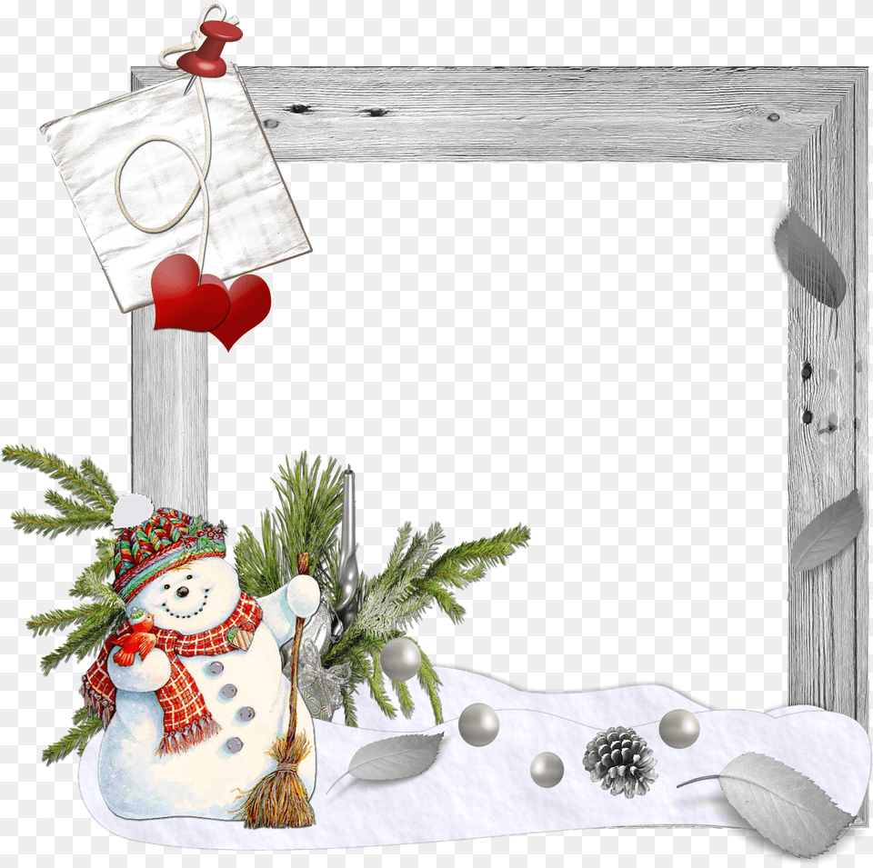 Merry Christmas Frame, Outdoors, Nature, Winter, Snow Png