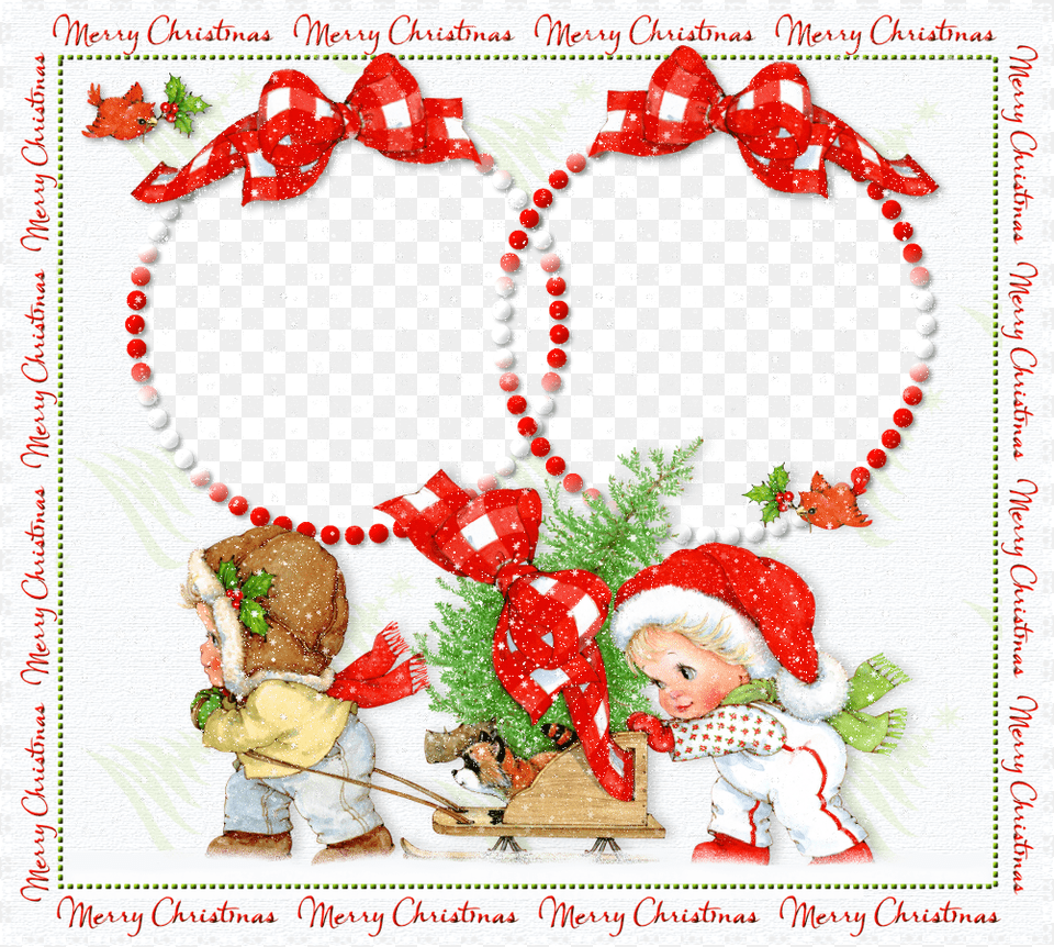 Merry Christmas Frames Hd, Clothing, Hat, Baby, Bonnet Free Png Download
