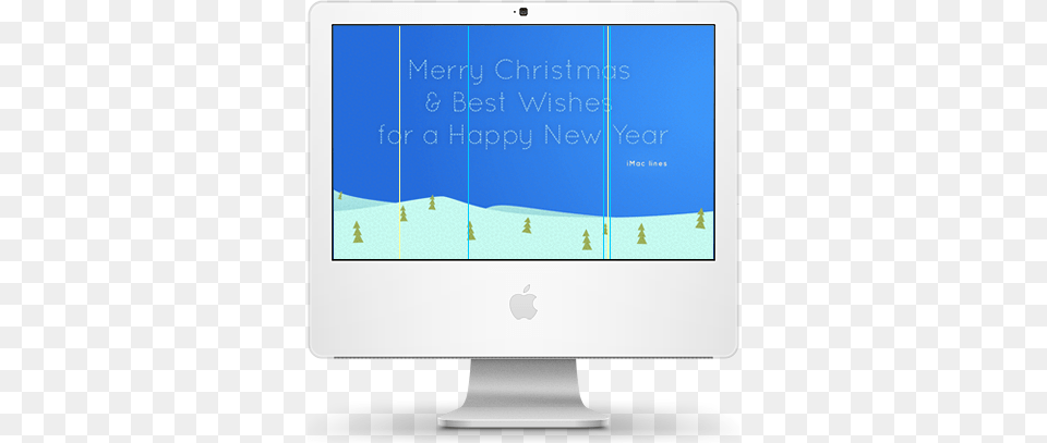 Merry Christmas From Imac Lines Imac, Computer Hardware, Electronics, Hardware, Monitor Png