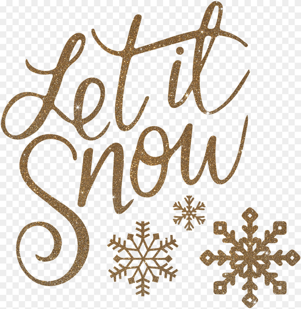Merry Christmas Gold Christmas Let It Snow, Handwriting, Text, Outdoors, Nature Free Png Download