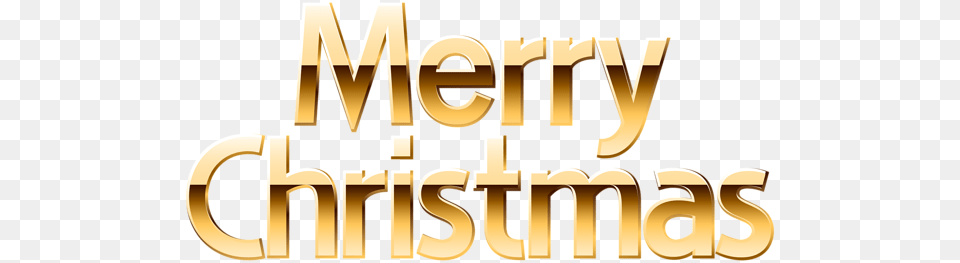 Merry Christmas Gold Clip Art, Text Png