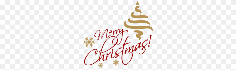 Merry Christmas Gold Red Text, Calligraphy, Handwriting Png Image
