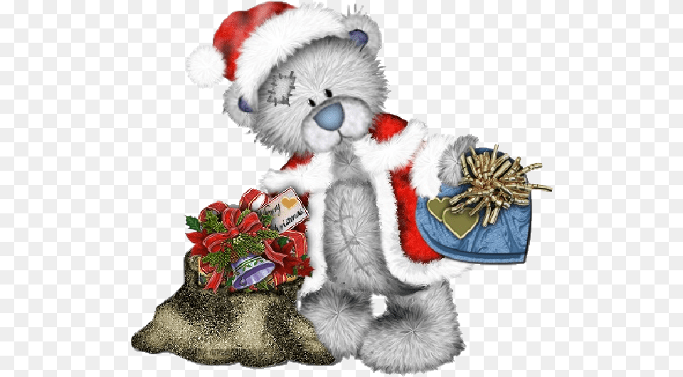 Merry Christmas Good Morning, Teddy Bear, Toy Png Image