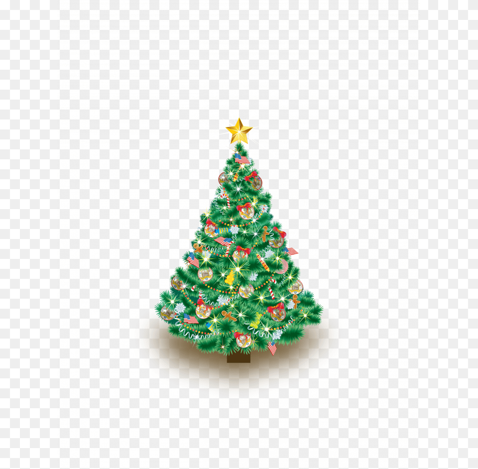 Merry Christmas Green Christmas Tree Public Domain, Plant, Christmas Decorations, Festival, Christmas Tree Free Png