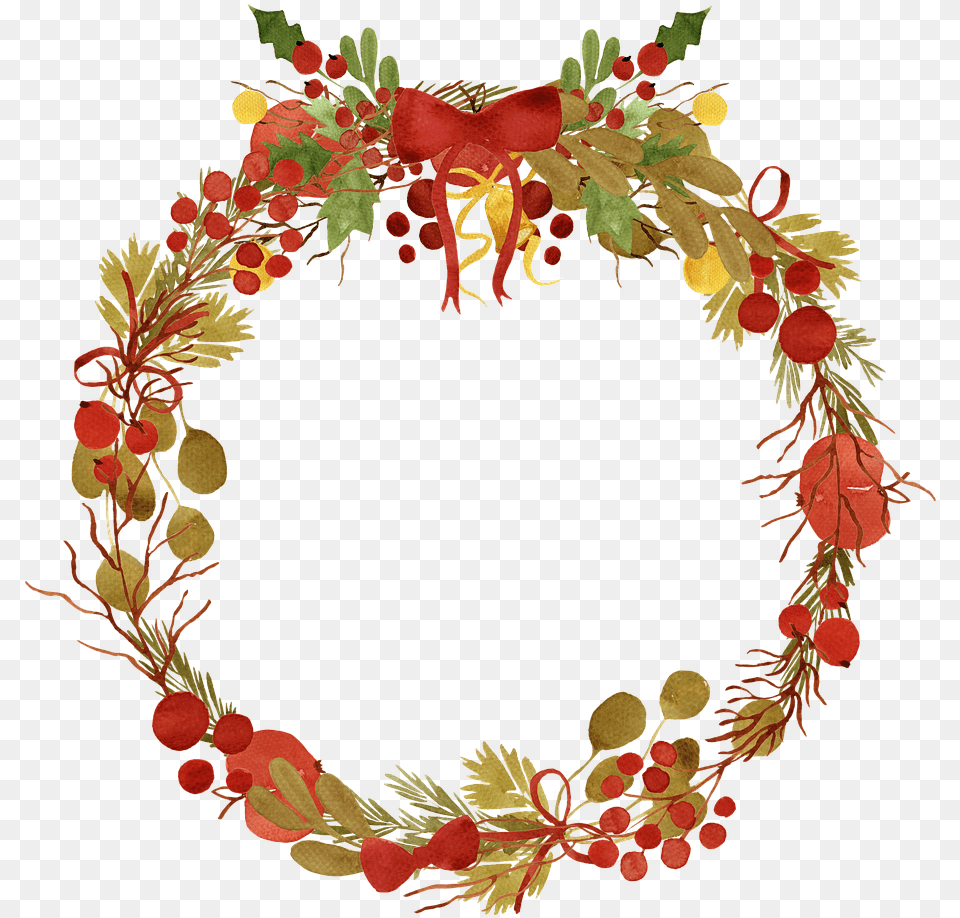 Merry Christmas Greetings, Plant, Wreath Free Transparent Png