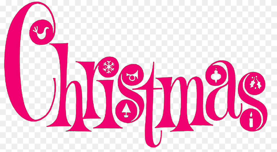 Merry Christmas Logo, Text Free Png