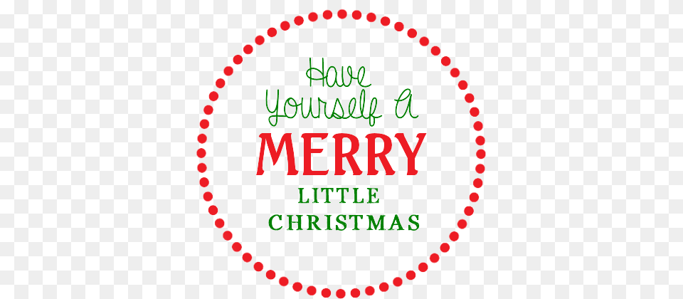Merry Christmas Printable Tags Circle, Text Free Png Download