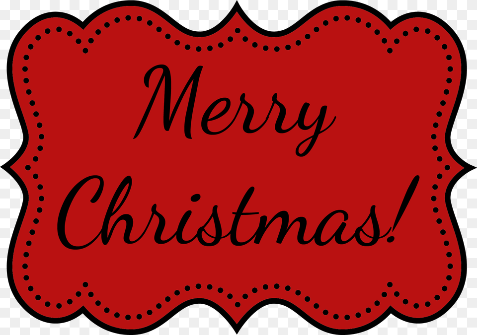 Merry Christmas Round Clipart, Text Free Transparent Png