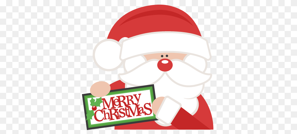Merry Christmas Santa Svg Scrapbook Cut File Cute Clipart Cute Merry Christmas Free Png Download