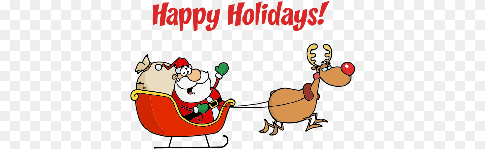 Merry Christmas Seasons Greetings Happy Holidaysu2026 Cartoon Drawing Of Santas Sleigh, Baby, Person Free Transparent Png