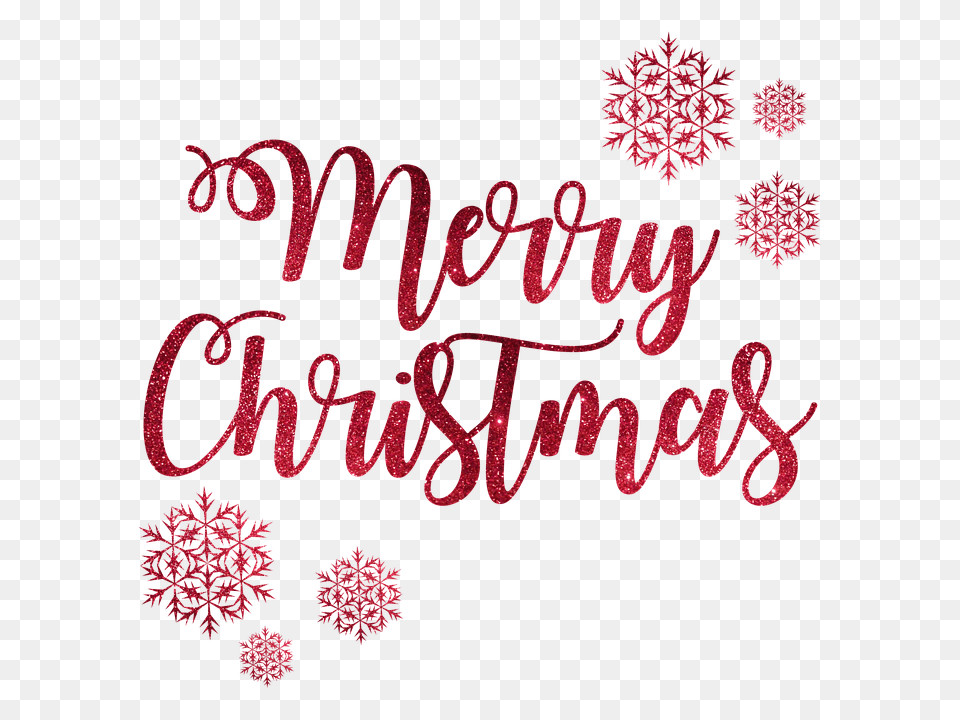 Merry Christmas Snow Flakes, Pattern, Text Free Transparent Png