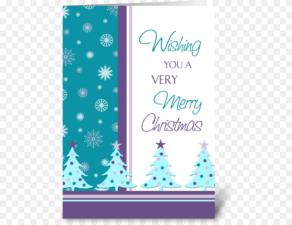 Merry Christmas Snowflakes And Trees Greeting Card Christmas Wishes To Stepmom, Envelope, Greeting Card, Mail Free Png