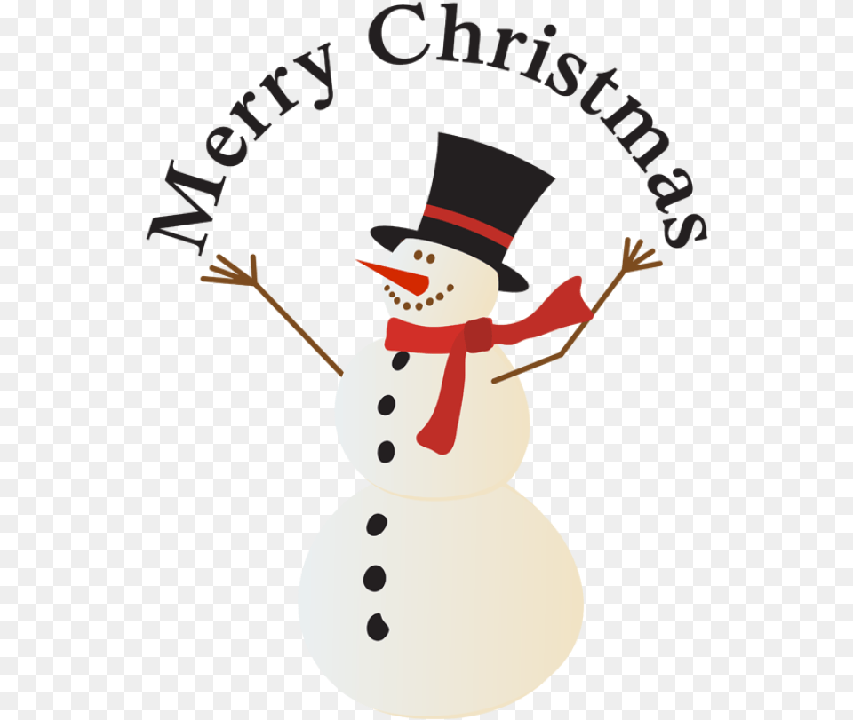 Merry Christmas Snowman Clipart, Nature, Outdoors, Snow, Winter Free Png Download