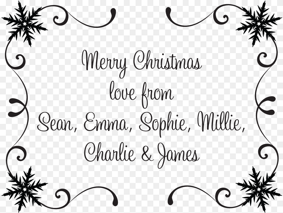 Merry Christmas Stamp Calligraphy, Blackboard, Text Free Png Download