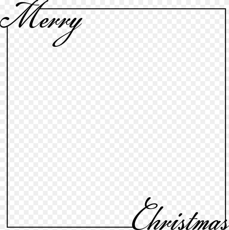 Merry Christmas Text Overlay 4 Happy Holidays Calligraphy, Gray Png