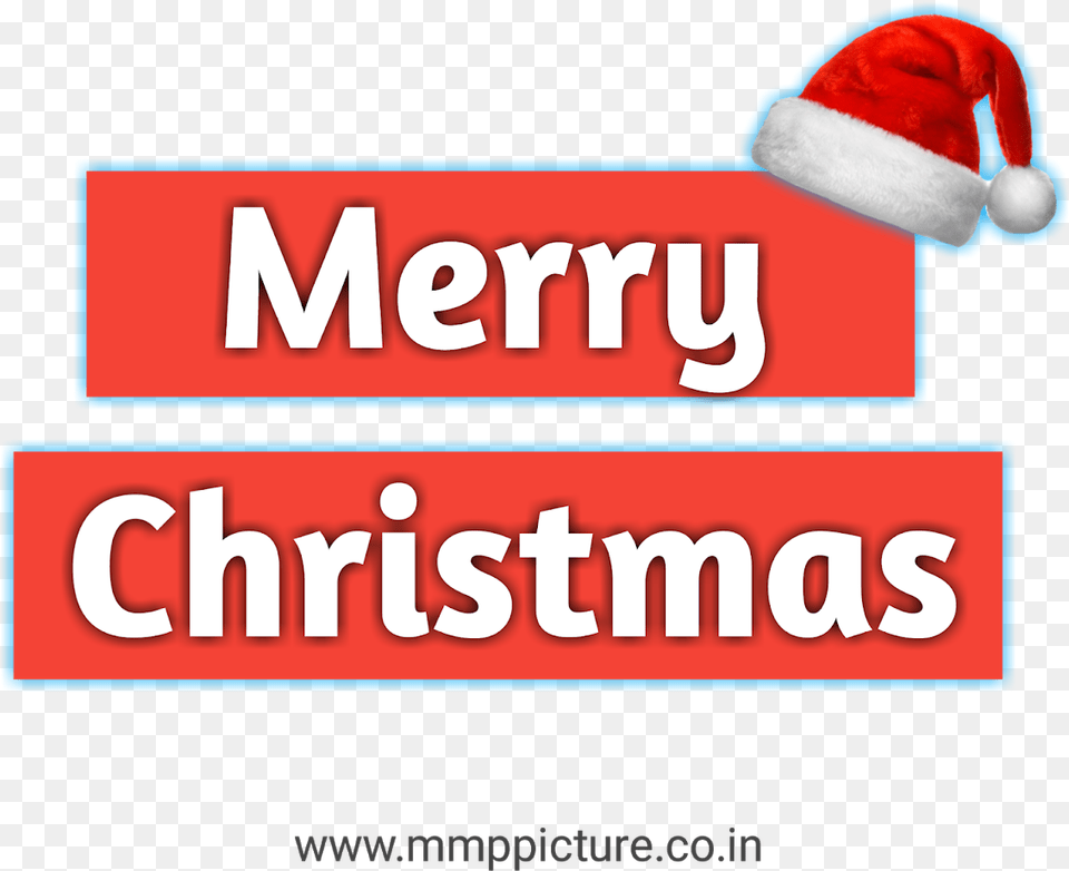 Merry Christmas Text With Cap Christmas Png