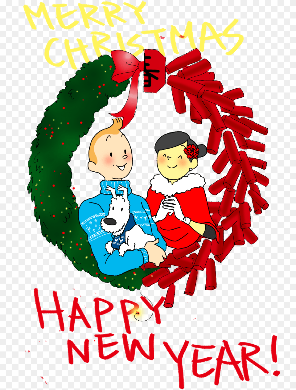 Merry Christmas Tintin, Book, Comics, Publication, Baby Free Png