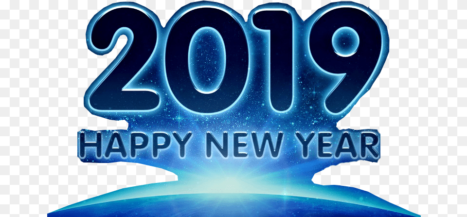 Merry Christmas To You Happy New Year 2019 Transparent, Light, Text, Symbol, Number Free Png Download