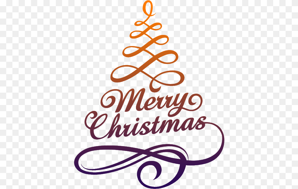 Merry Christmas Tree, Calligraphy, Handwriting, Text, Alphabet Png Image