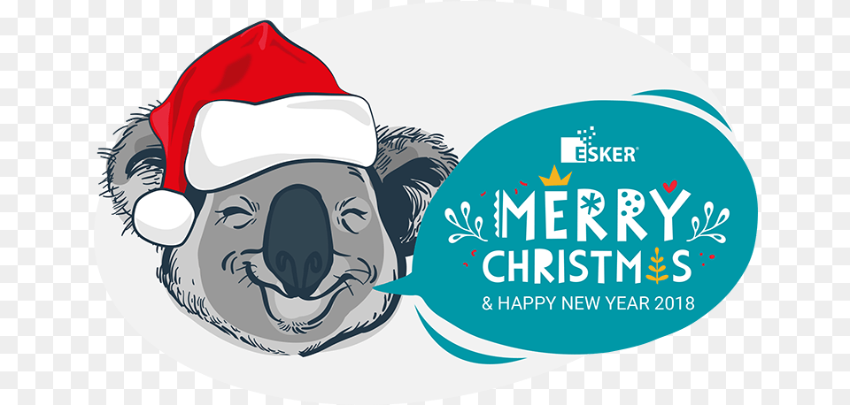 Merry Christmas U0026 Happy New Year 2018 U2013 Esker Anz Blog Cat Yawns, Advertisement, Face, Head, Person Free Png Download