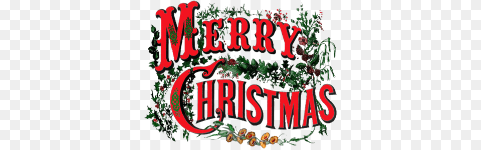 Merry Christmas Vintage Circus Style Say Merry Christmas, Plant, Vegetation Free Png