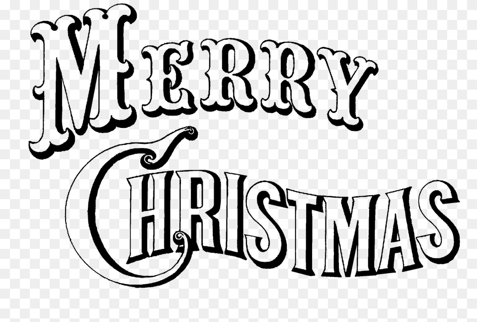 Merry Christmas White, Gray Free Transparent Png