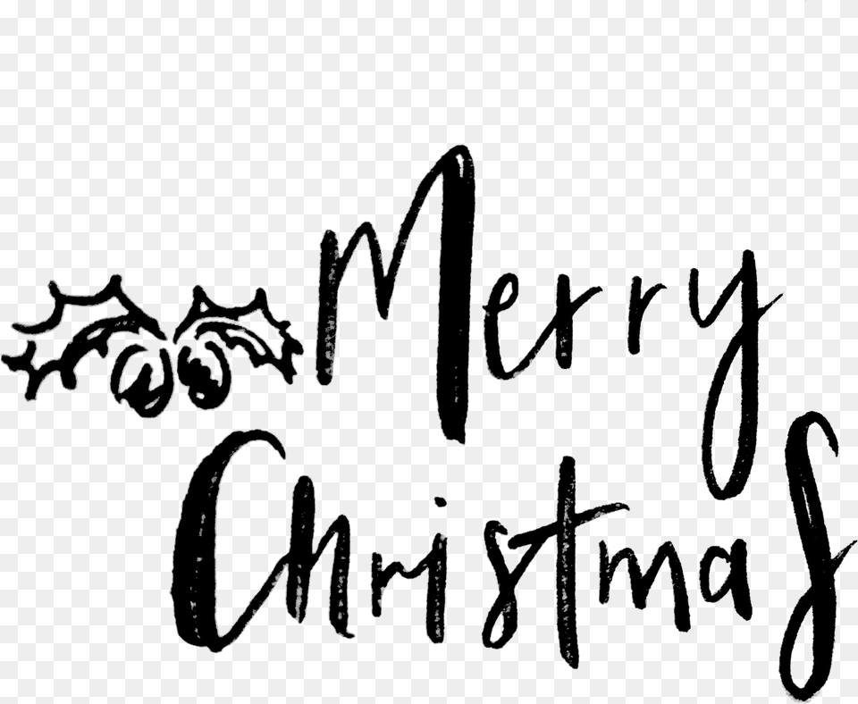 Merry Christmas Word Art Christmas Day, Handwriting, Text, Blackboard Free Png Download