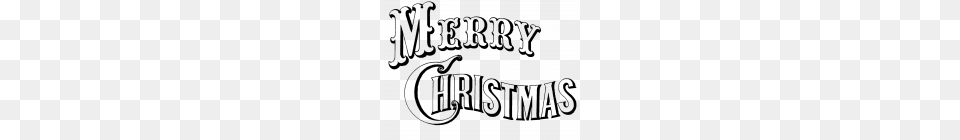 Merry Christmas Word Decoration Free Coloring Pages, Gray Png Image