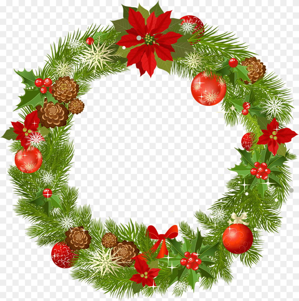 Merry Christmas Wreath, Plant Png